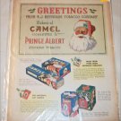1937 Camel Cigarette & Prince Albert Tobacco Christmas ad