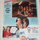 1942 Camel Cigarette B17 Bomber Crew ad