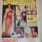 1943 Camel Cigarette ad featuring Aerialist Ernestine Clarke