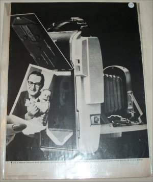 Polaroid Land Camera Christmas ad featuring Steve Allen