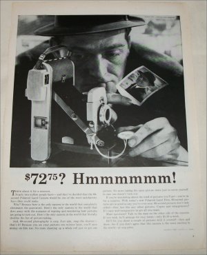 1959 Polaroid Land Camera 72.75 ad