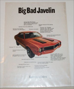 1969 American Motors Javelin car ad