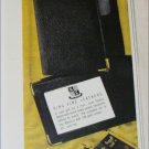1946 Black & Gold Leather Wallet ad
