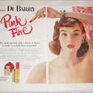 1956 Du Berry Pink Fire Lipstick ad