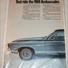 1969 American Motors Ambassador SST 4 dr sedan car ad