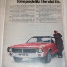 1969 American Motors Javelin car ad