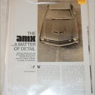 1970 American Motors AMX 3 page Drive Report