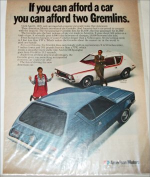 1970 American Motors Gremlin ad