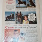Camel Cigarette ad featuring Bobbie Steele