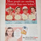1948 Camel Cigarette ad featuring Jerry Ambler, Cecil Smith and others