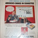 Camel Cigarette ad featuring John Cameron Swayze