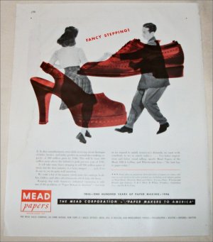 1946 Mead Corporation Fancy Stepping ad