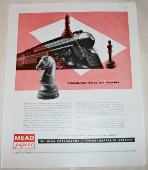 1947 Mead Corporation Streamlined ad