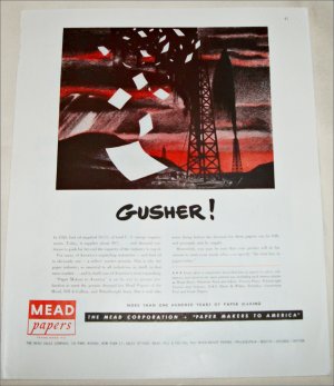 Mead Corporation Gusher ad