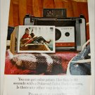 1966 Polaroid Land Automatic 104 Camera Girl in Canoe ad