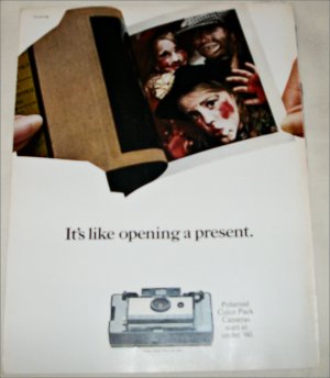 1966 Polaroid Land Automatic 103 Camera Halloween ad