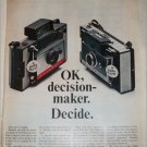 1966 Polaroid Land Automatic 104 & 100 Cameras ad