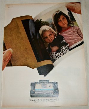 1967 Polaroid Land Automatic 210 Camera Girls ad