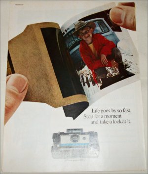 1967 Polaroid Land Automatic 210 Camera Boy ad