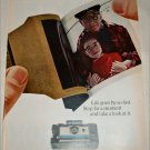 1967 Polaroid Land Automatic 210 Camera Girl & Grandfather ad