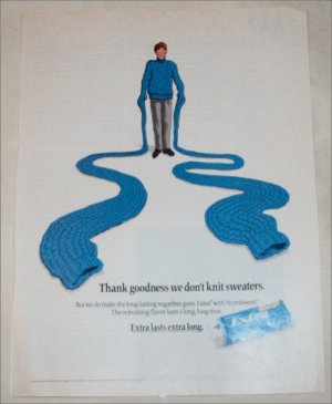 1991 Wrigley's Extra Gum ad #2