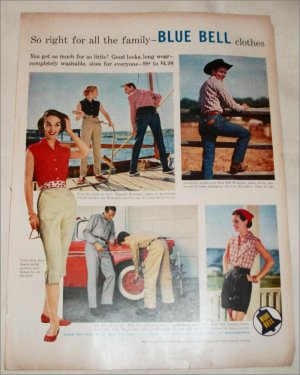 1957 Blue Bell Clothes ad