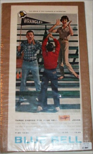 1958 Blue Bell Wrangler Jeans ad