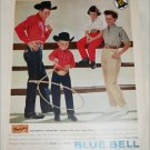 1958 Blue Bell Wrangler Jeans ad