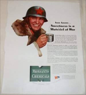 1943 Monsanto Chemical Company ad