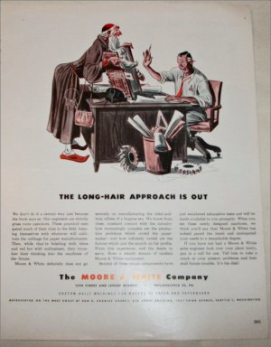 Moore & White Company Long Hair ad