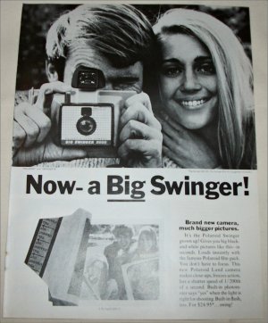1968 Polaroid Land Big Swinger 3000 Camera ad #2