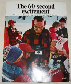 1968 Polaroid Land Automatic 210 Camera Winter ad