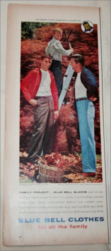 1959 Blue Bell Slacks ad
