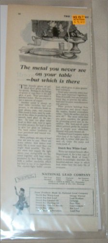 1922 National Lead Company ad