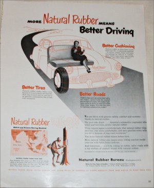 Natural Rubber Bureau Better Driving ad