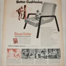 1950 Natural Rubber Bureau Better Cushioning ad
