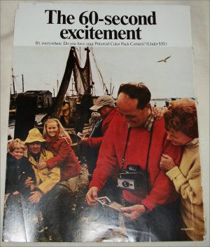 1968 Polaroid Land Automatic 210 Camera Couple ad