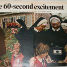 1968 Polaroid Land Automatic 210 Camera Nuns ad #2