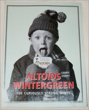 1998 Altoids Wintergreen Candy ad