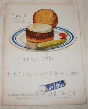 1951 Pep O Mint Lifesavers ad