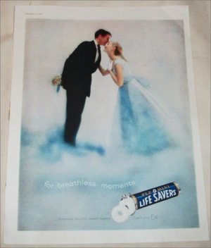 1958 Pep O Mint Lifesavers Couple ad