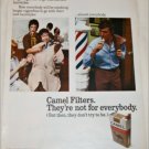 1971 Camel Filters Cigarette Barber ad