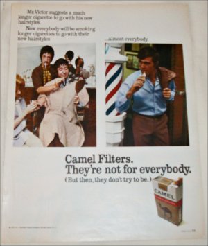 1971 Camel Filters Cigarette Barber ad