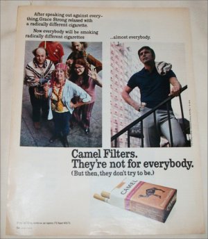 1971 Camel Filters Cigarette Radicals ad