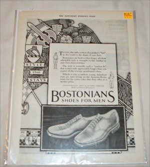 1925 Bostonians Shoes ad
