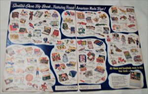 1952 Oakes Catalogs Christmas Toys ad