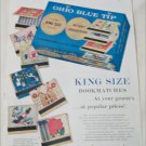 1956 Ohio Blue Tip Matches ad