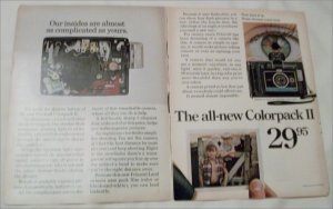 1969 Polaroid Colorpack II Camera ad #3