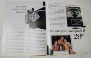 1969 Polaroid Colorpack II Camera ad #4