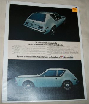 1971 American Motors Gremlin car ad color